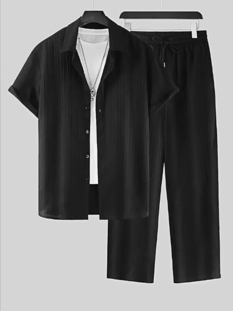 Premium Herren Sommer-Set – Elegantes 2-teiliges Freizeit-Outfit