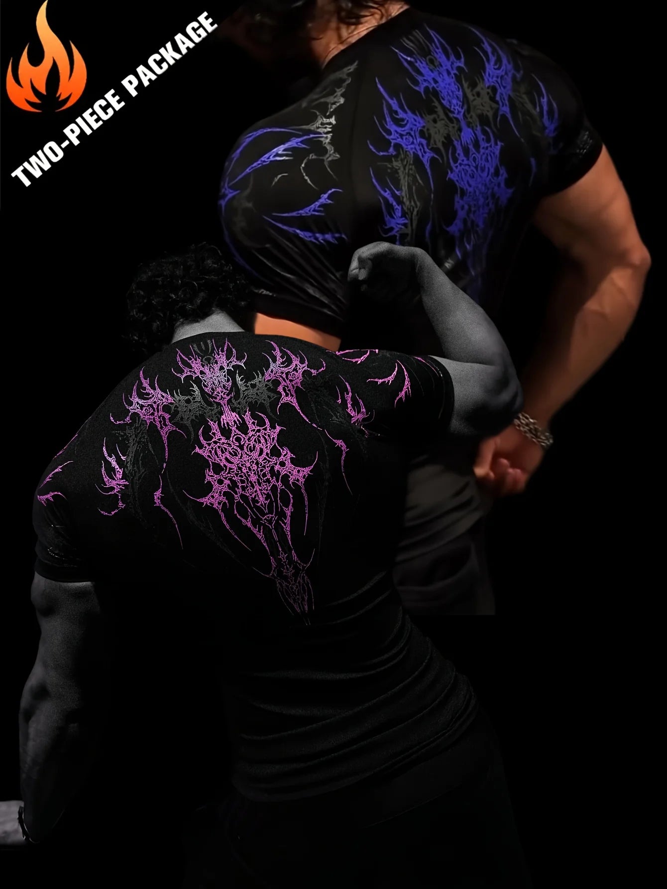 Gothic Compression T-Shirt – Quick Dry Fitness & Streetwear