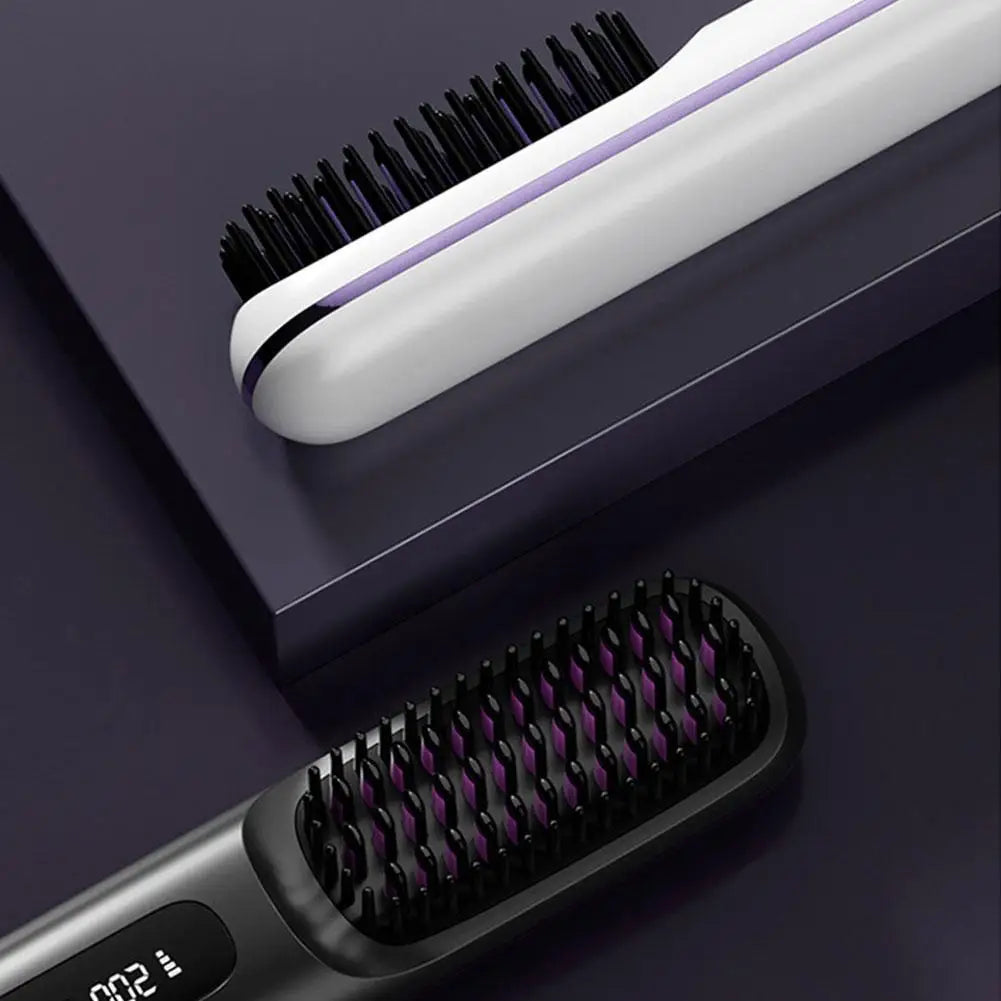 SilkGlow™ Cordless Hair Straightening Brush

Portable Ionic Hair Straightener Comb