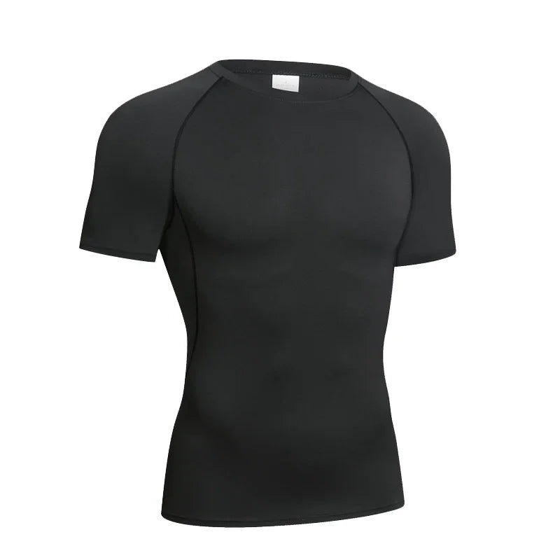Men’s Compression Long Sleeve Sports Shirt | Quick-Dry Fitness & Gym Performance Top