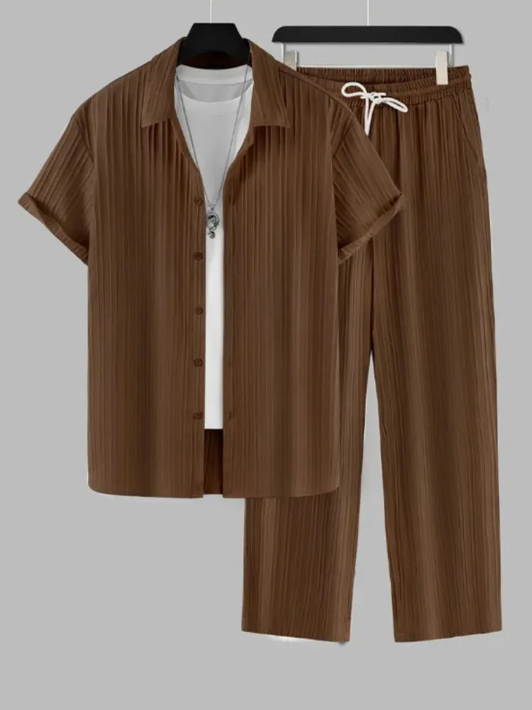 Premium Herren Sommer-Set – Elegantes 2-teiliges Freizeit-Outfit | Modern & Komfortabel