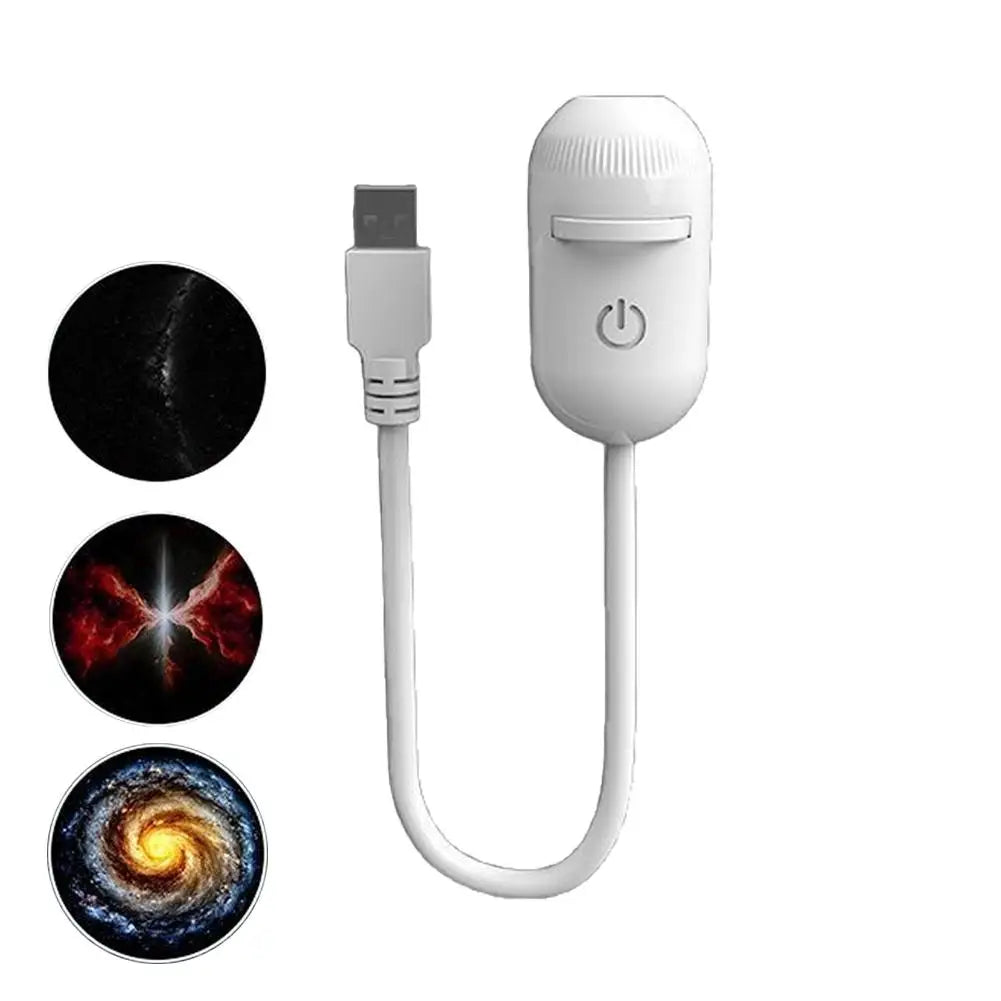 Galaxy Star Projector Night Light – 360° Rotating USB LED Nebula Lamp for Bedroom & Home Decor