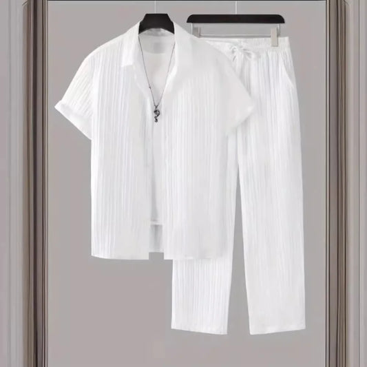 Premium Herren Sommer-Set – Elegantes 2-teiliges Freizeit-Outfit | Modern & Komfortabel