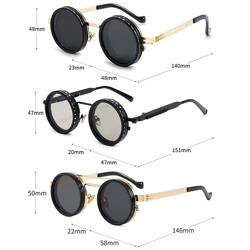 Retro Steampunk Polarized Sunglasses – UV400