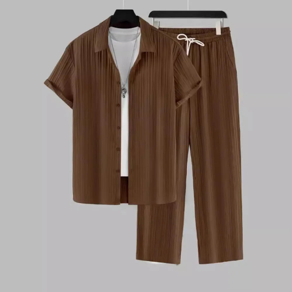 Premium Herren Sommer-Set – Elegantes 2-teiliges Freizeit-Outfit | Modern & Komfortabel