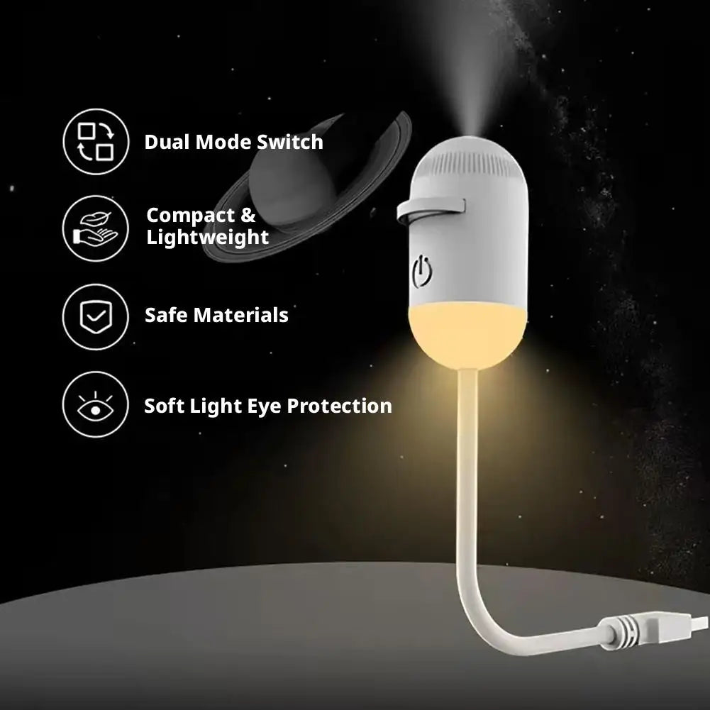 Galaxy Star Projector Night Light – 360° Rotating USB LED Nebula Lamp for Bedroom & Home Decor