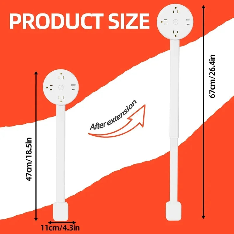 FlexPower™ 180° Rotating Wall Socket Extender