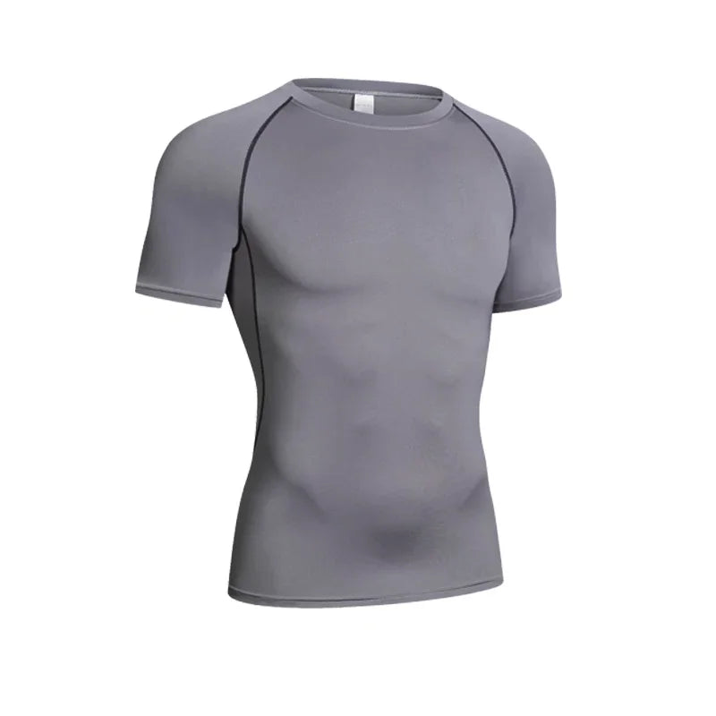 Men’s Compression Long Sleeve Sports Shirt | Quick-Dry Fitness & Gym Performance Top