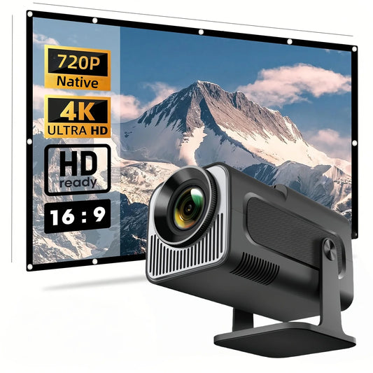 HY320 Mini Smart HD Projector 4K Supported – Portable WiFi Home Cinema Projector