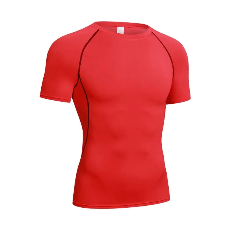 Men’s Compression Long Sleeve Sports Shirt | Quick-Dry Fitness & Gym Performance Top