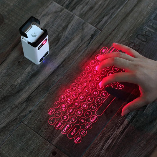M1/KB560S Portable Mini Touch Keyboard Bluetooth Virtual Laser Keyboard Wireless Projection For Computer Phone Laptop