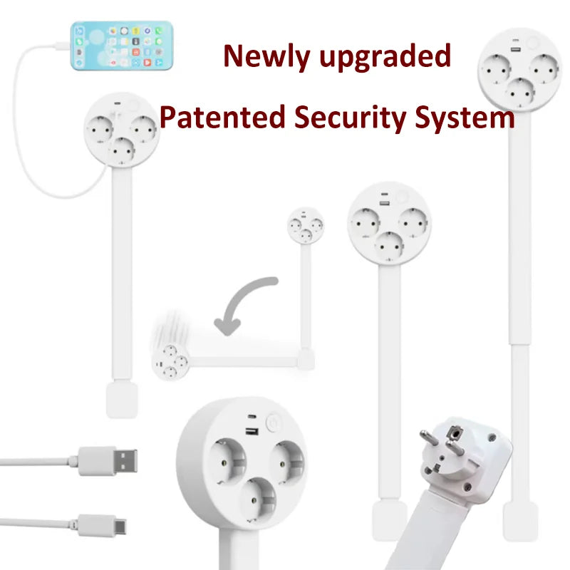 FlexPower™ 180° Rotating Wall Socket Extender