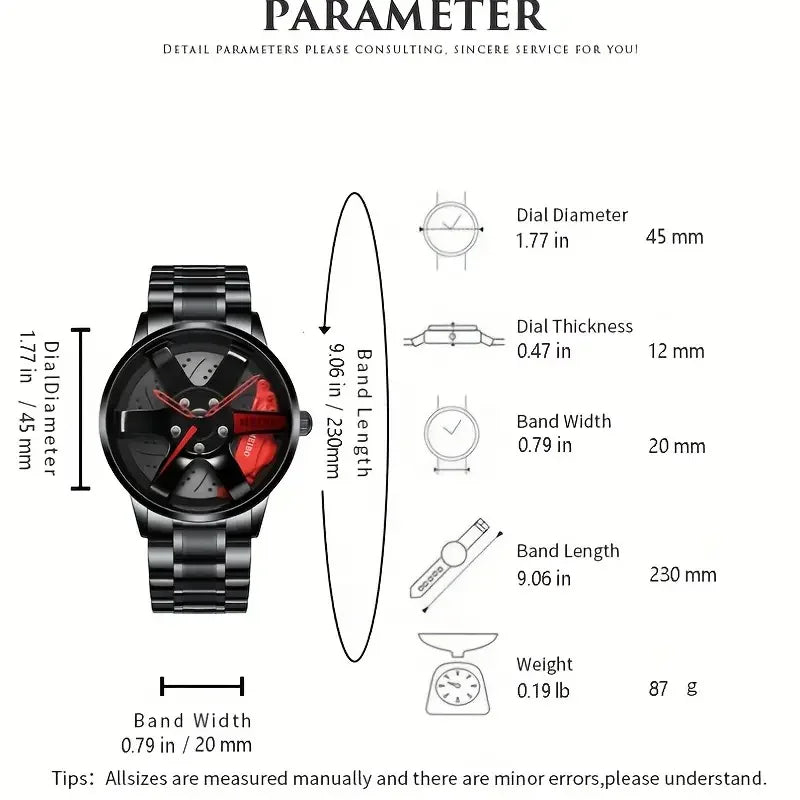 TurboRim™ Luxury Wheel Watch

Premium Racing-Inspired Men’s Watch
