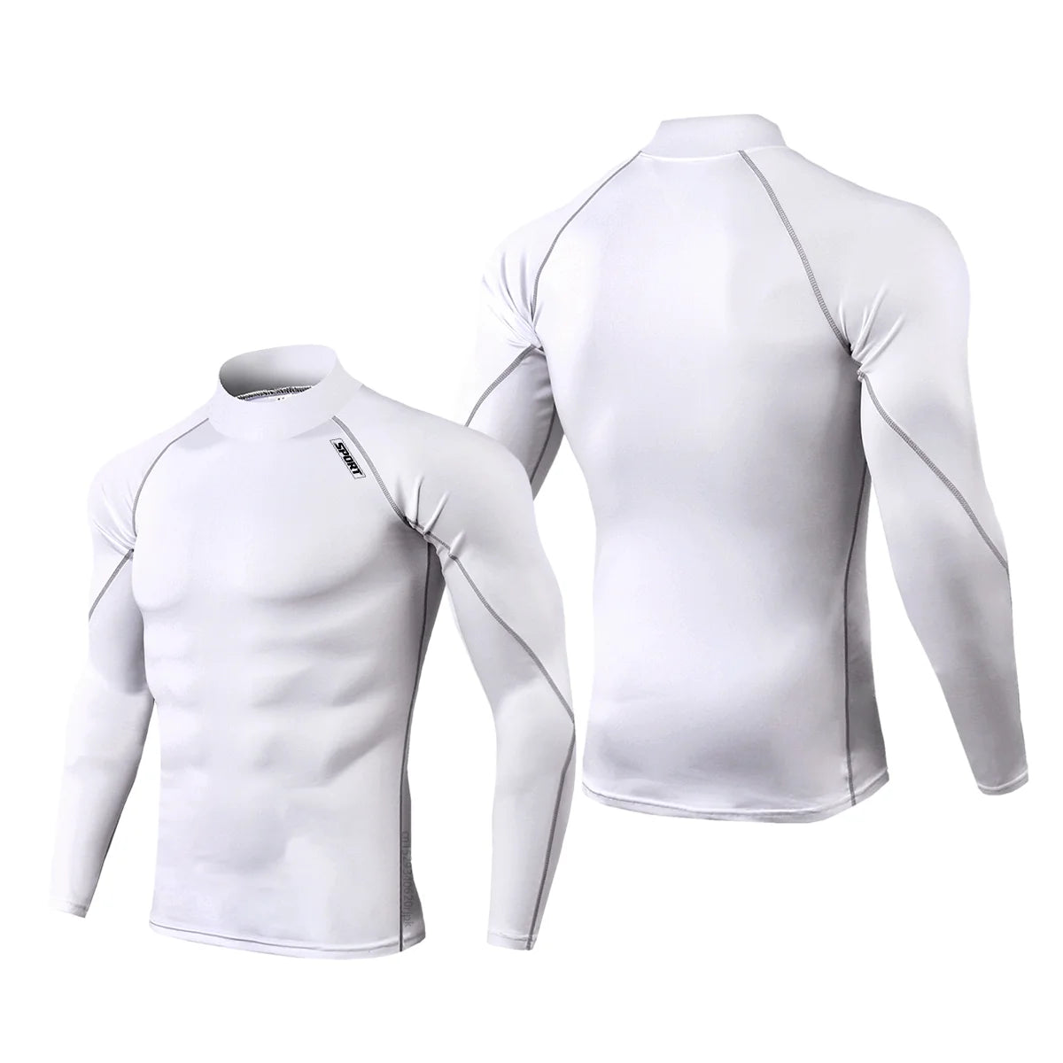 Men’s Compression Long Sleeve Sports Shirt | Quick-Dry Fitness & Gym Performance Top