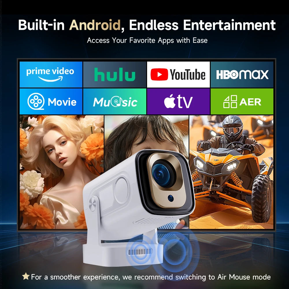 Transform any room into your personal cinema with the Magcubic HY310 Smart Projector. Featuring Auto Focus technology, Android 11, WiFi 6, Bluetooth 5.4, and 4K video support, this compact projector delivers a premium entertainment experience wherever you