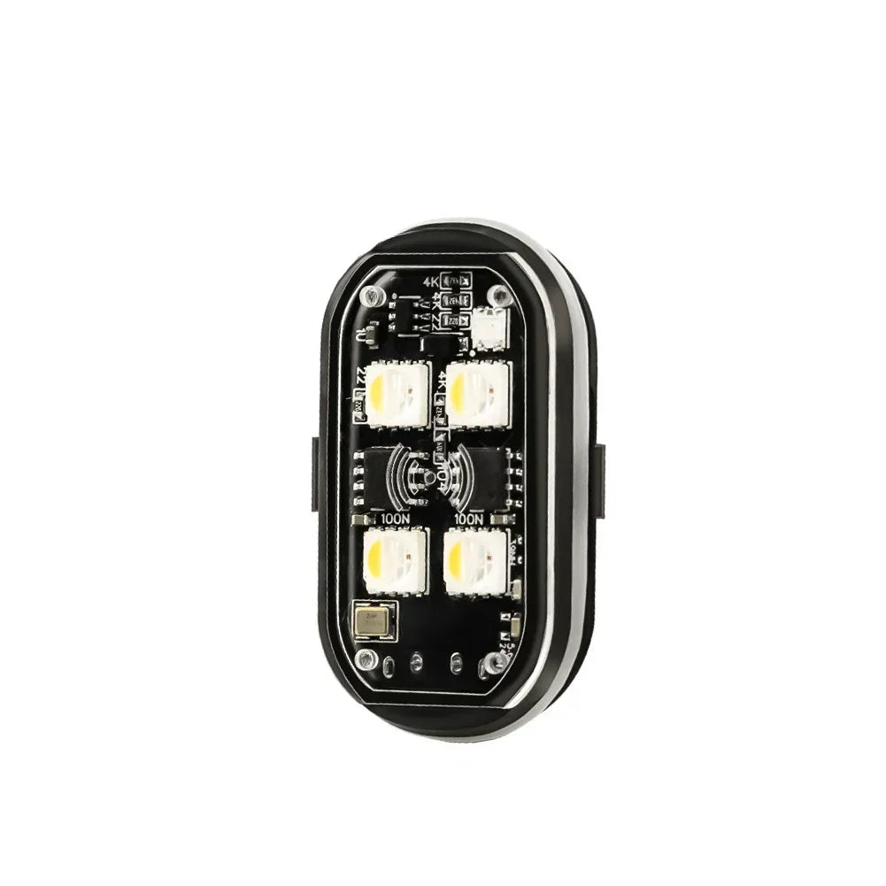 RGB Wireless Rechargeable LED Strobe Light Kit with Remote Control